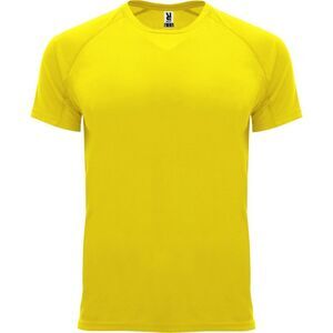 Roly Mens Bahrain Short-Sleeved Sports T-Shirt / Yellow
